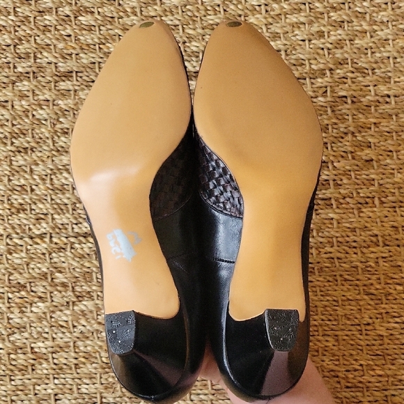 Selby Black and Brown Heels with Sophisticated Design - Picture 6 of 9